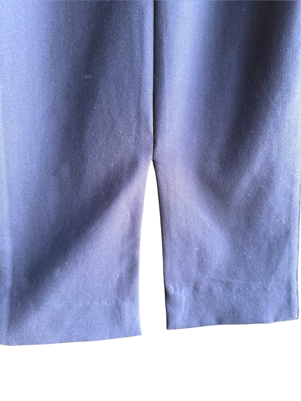 White House Black Market sleeveless sheath dress in officer blue with white trim - Picture 5 of 10